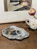 Jewelry Tray, Ceramic Tray, Trinket Dish, Cloud Jewelry Dish, Ring Key Dish, Birthday, Mother's Day, Christmas, Thanksgiving Gifts For Women Friends(Silver), Silvery_maomaolike.com