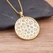 AIBEF Fashion Copper Choker Necklaces Ehnic Round Pave Coloful Cubic Zirconia Pendan Men Woman Jewelry Accessories_maomaolike.com