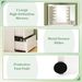 Corner Vanity Desk With 3-Color LED Lighted Mirror And Power Outlet_maomaolike.com