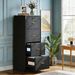 File Cabinet, Vertical Filing Cabinet With 4 Storage Drawers_maomaolike.com