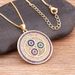AIBEF Fashion Copper Choker Necklaces Ehnic Round Pave Coloful Cubic Zirconia Pendan Men Woman Jewelry Accessories_maomaolike.com