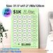 $1K 30 Days Savings Challenge Painting Poster, Light Green Minimalist Savings Tracker Poster, Practical Tool To Plan And Track Savings, Ideal For Home_maomaolike.com