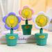 Summer Cute Small Pot Children's Desktop Handheld Mini Silent Flower Fan Girl's Birthday Gift_maomaolike.com