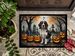 Welsh Springer Spaniel Spooky Halloween Doormat Front Door Mat Indoor Outdoor Rugs For Entryway, Non Slip Washable Low Pile, 24H X 36W_maomaolike.com