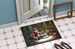 Dalmatian And Santa Claus Doormat Front Door Mat Indoor Outdoor Rugs For Entryway, Non Slip Washable Low Pile, 24H X 36W_maomaolike.com