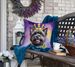 Cairn Terrier King Of Mardi Gras Throw Pillow Machine Washable, Indoor Outdoor Decorative Pillow For Couch, Bed Or Patio, 18Hx18W_maomaolike.com