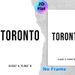 Toronto Coordinates Painting Poster, Minimalist Black-and-White Typography Poster, Stylish City-inspired Decor Suitable For Living Room, Bedroom And_maomaolike.com