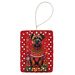 Border Terrier Holiday Christmas Porcelain Ornament Christmas Tree Hanging Decorations For Home Christmas Holiday, Rectangle, Gift, Multicolor_maomaolike.com