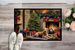 Lakeland Terrier Cozy Christmas Doormat Front Door Mat Indoor Outdoor Rugs For Entryway, Non Slip Washable Low Pile, 24H X 36W_maomaolike.com