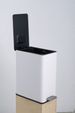 SSTC102-15L-W, Stainless Steel Kitchen Trash Can, 15L, White_maomaolike.com