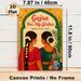 Gajra Themed Painting Poster, Warm-toned South Asian Folk Art Poster, Cultural Decorative Piece Suitable For Home Walls And Cultural Event Spaces_maomaolike.com