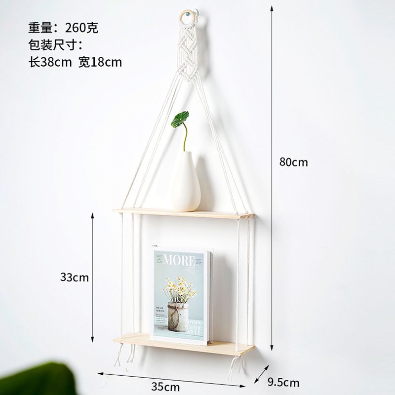 Handwoven Tapestry Storage Rack Shelf Bohemian Hotel Homestay Wall Hanging Decoration Manufacturer_maomaolike.com