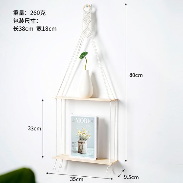 Handwoven Tapestry Storage Rack Shelf Bohemian Hotel Homestay Wall Hanging Decoration Manufacturer_maomaolike.com