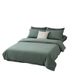 Manufacturer Unprinted Pure Washed Four-Piece Japanese Style Good Quality Small Plaid Full Cotton Duvet Cover Sheet Bed Skirt Thre_maomaolike.com