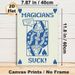 Magician Themed Playing Card Painting Poster, Minimalist Blue & White Stylized Queen Card Poster, Witty Statement Design Suitable For Home Wall Decor_maomaolike.com