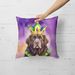 Newfoundland King Of Mardi Gras Throw Pillow Machine Washable, Indoor Outdoor Decorative Pillow For Couch, Bed Or Patio, 18Hx18W_maomaolike.com