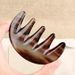 9cm Wide Natural Buffalo Horn Wide-Tooth Massage Comb, Anti-Static Detangler For Scalp & Hair Care
_maomaolike.com