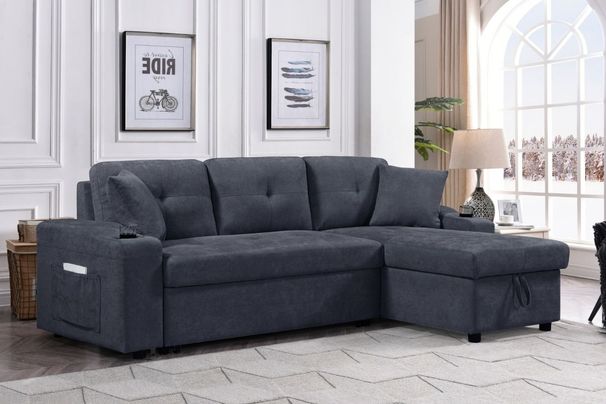 convertible Sectional Sofa With Armrest Storage_maomaolike.com