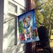 American Bulldog Christmas Reindeer House Flag Large Porch Sleeve Pole Decorative Outside Yard Banner Artwork Wall Hanging, Polyester, House Size, Multicolor_maomaolike.com