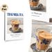 Thai Milk Tea Painting Poster, Vintage-style Elegant Blue-Patterned Glass Of Creamy Thai Milk Tea Poster, Brings Exotic Culinary Charm, Suitable For_maomaolike.com