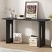 Uniquely Designed Console Table Made Of Fraxinus Mandschuric Solid Wood Veneer,with Distinctive Round Hollow Legs, Suitable For Foyer, Living Room, Or Hallway._maomaolike.com