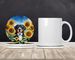 Greater Swiss Mountain Dog In Sunflowers Large Sandstone Coasters Pack Of 4 Absorbent Round Coasters Decor Gifts For Men Or Women, 4 In, Multicolor_maomaolike.com