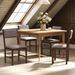 Dining Chairs Set Of 4, Linen Fabric Kitchen Chairs With Rubberwood Legs_maomaolike.com
