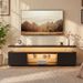 TV Stand For 60 Inch TV LED Gaming Entertainment Center Media Storage Console Table With Large Side Cabinet For Living Room Black_maomaolike.com