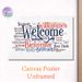 Multilingual Welcome Painting Poster, Colorful Typographic Collage Poster, Warm Inclusive Vibe Ideal For Entryway, Living Room And Office_maomaolike.com
