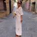 Women's Clothing lazy style fashion hollow slim high waist skirt suit _maomaolike.com