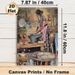 Traditional Kitchen Scene Painting Poster, Vibrant Realistic Rustic Culinary Scene Poster, Captures Warm Daily Cooking Moments, Ideal For Home Kitchen_maomaolike.com