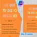 French Confidentiality Rule Painting Poster, Warm-toned Typographic Poster With Colorful Text & Stars, Clear Privacy Guideline Reminder, Ideal For_maomaolike.com