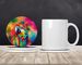 Hippie Animal Parrot Large Sandstone Coasters Pack Of 4 Absorbent Round Coasters Decor Gifts For Men Or Women, 4 In, Multicolor_maomaolike.com
