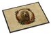 Komondor Christmas Flowers Doormat Front Door Mat Indoor Outdoor Rugs For Entryway, Non Slip Washable Low Pile, 24H X 36W_maomaolike.com