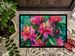 West Virginia Rhododendrons In Watercolor Doormat Front Door Mat Indoor Outdoor Rugs For Entryway, Non Slip Washable Low Pile, 24H X 36W_maomaolike.com
