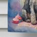 Bedlington Terrier Happy Birthday House Flag Large Porch Sleeve Pole Decorative Outside Yard Banner Artwork Wall Hanging, Polyester, House Size, Multicolor_maomaolike.com