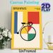 Bauhaus Style Abstract Bicycle Painting Poster, Minimalist Geometric Color-block Poster, Sleek Artistic Wall Decor Ideal For Living Room, Office_maomaolike.com