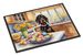 Decorating Easter Black And Tan Coonhound Doormat Front Door Mat Indoor Outdoor Rugs For Entryway, Non Slip Washable Low Pile, 24H X 36W_maomaolike.com