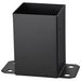 4x4 Post Base 4 Pcs, Inner Size 3.6"x3.6" Post Base Brackets, Heavy Duty Powder-Coated Post Anchor Matte Black Wood Post Brackets For Pavilion Deck Railing Support Deck Base Plate_maomaolike.com