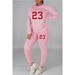 Women's Clothing Large size fat woman autumn and winter women's clothing printed personality casual two piece suit_maomaolike.com