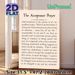 The Acceptance Prayer Painting Poster, Elegant Typographic Text Poster, Inspirational Reflective Design For Home, Office And Quiet Resting Spaces_maomaolike.com