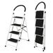 4-Step Folding Ladder With Anti-Slip Pedal Platform 330Lbs Capacity_maomaolike.com