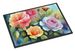 Roses In Watercolor Doormat Front Door Mat Indoor Outdoor Rugs For Entryway, Non Slip Washable Low Pile, 24H X 36W_maomaolike.com