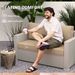 2 Seat Patio Furniture Cushions, 46x26x5 In, Thick Outdoor Loveseat Cushion Set With Removable Cover, Fade-Resistant Replacement Cushions For Outdoor Furniture, Couch, Bench, Swing, Beige_maomaolike.com