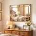 36 X 24 Inch Gold Wall Mirror With Beaded Frame For Various Scenarios, Such As Living Rooms, Entryways, Etc_maomaolike.com