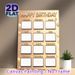 Birthday Tracker Painting Poster, Warm-toned Festive Birthday-themed Poster, Monthly Blank Frames With Party Accents To Record Birthday Dates, Ideal_maomaolike.com