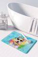 Westie Hippie Dawg Memory Foam Kitchen Mat Machine Washable Anti-Fatigue Mat Cushion Comfort Bath Mat Or Kitchen Rug_maomaolike.com