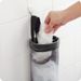 1pc Grey Sundries Bag Wall Mount Mesh Plastic Dispenser Hanging Reused Storage Pouch Trash Bags Kitchen Garbage Org_maomaolike.com