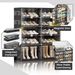 5 Tiers 20 Pairs Heavy Duty Shoe Storage And Organizer, Hard Plastic Stackable Shoe Box, Shoe Cabinet Storage For Entryway, Large Shoe Storage Bins, Folding Shoe Rack With Magnetic Door_maomaolike.com