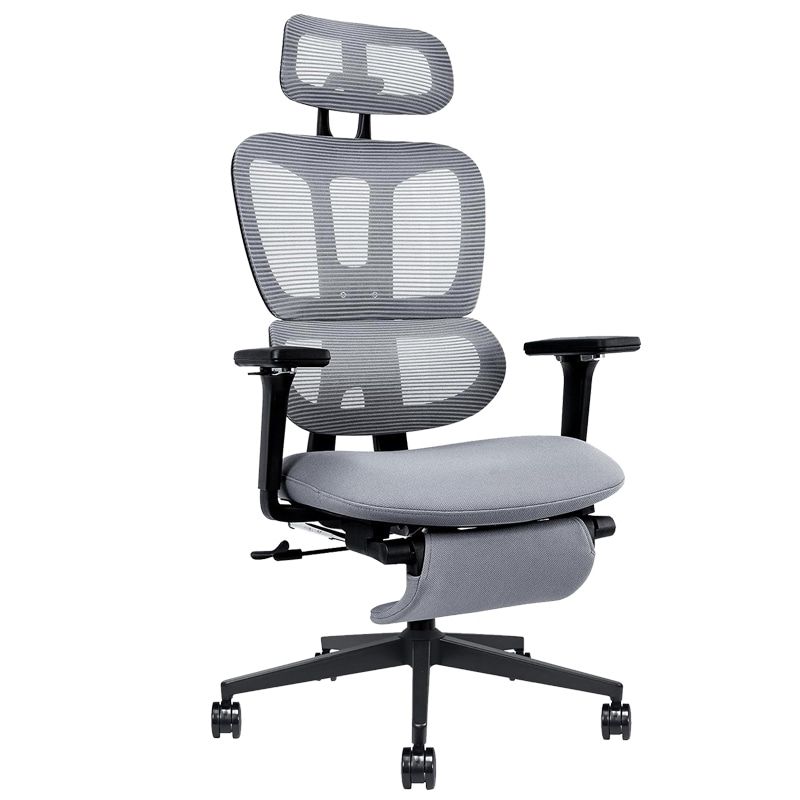 Multi-functional Ergonomic Mesh Office Chair With Adjustable Armrest,Footrest,Lumbar Support, 360° Silent Wheels,Headrest For Home & Office_maomaolike.com